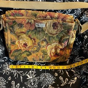 Vintage fossil crossbody bag embroidered